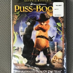 Factory sealed. Puss in Boots DVD.